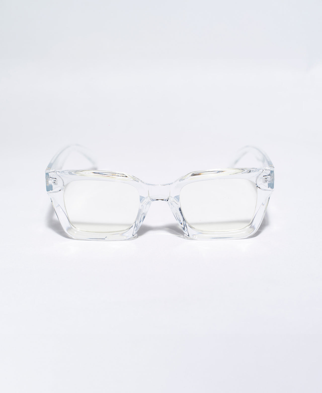 SUNGLASSES "SQUARE" TYPE A CLEAR WHITE